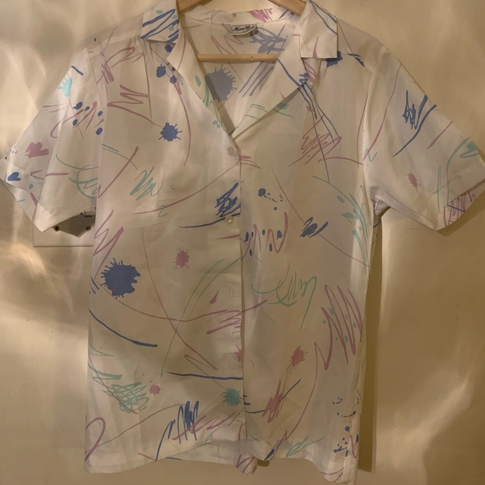 Silky Sheer Button Down - image 1